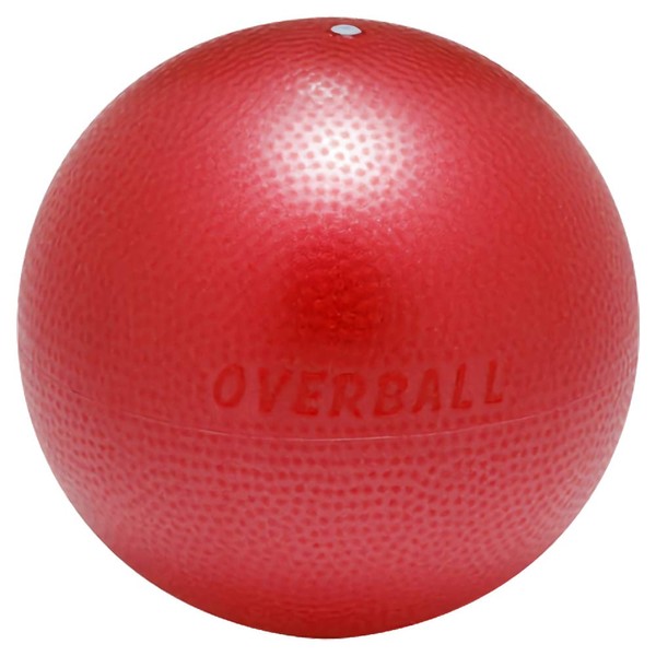 GYMNIC Small Balance Ball, Soft Gimnik, Textured Surface, Red, Maximum Diameter of Approx. 9.1 inches (23 cm), Special Booklet Included