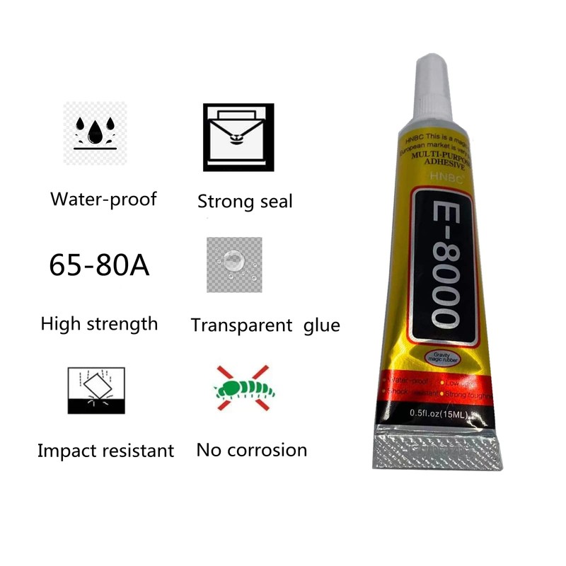 YiJieWZT E-8000 Adhesive Multi-Function Glues,Super Glue Suitable for Phone Screen