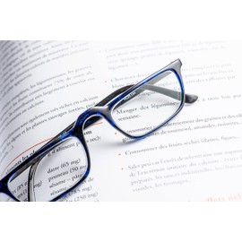 SILAC - blau 4410 - Lesebrille – Rechteckige Gläser – Für Damen und Herren – Lesebrille als Lesehilfe und Lupenbrille in Unisex – Leicht und Komfortabel - blau – Dioptrien +3,25