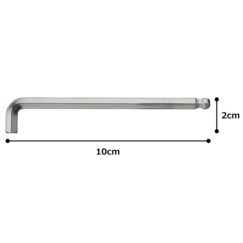 TONE BSB-07S Short Ball Point L-Shaped Wrench Below the Neck