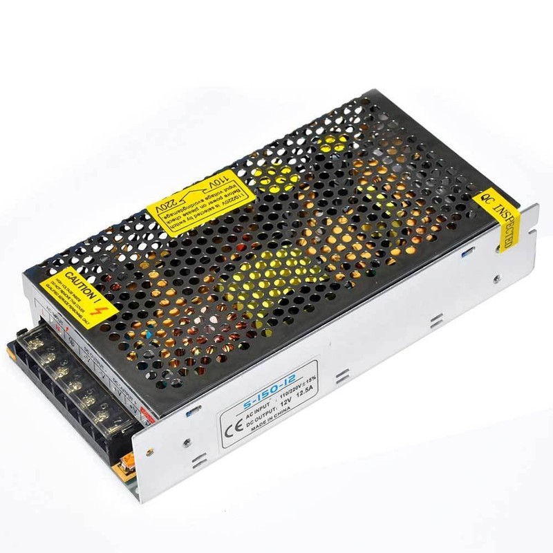 12V 150W, DC Universal Regulated Switching Power Supply, 110/220V AC