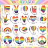 DTOFOOT 36 Pieces Rainbow Enamel Brooches Mixed for Clothes Backpack