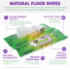 Wipex Wet Floor Wipes - Natural Wet Mop Pads Fit