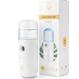 CLEOSKIN Nano Sprayer Facial Porttil 30 ml  Atomizador Facial de Bruma Fina para Hidratacin Instantnea  Recargable USB  Ideal para Maquillaje y...    