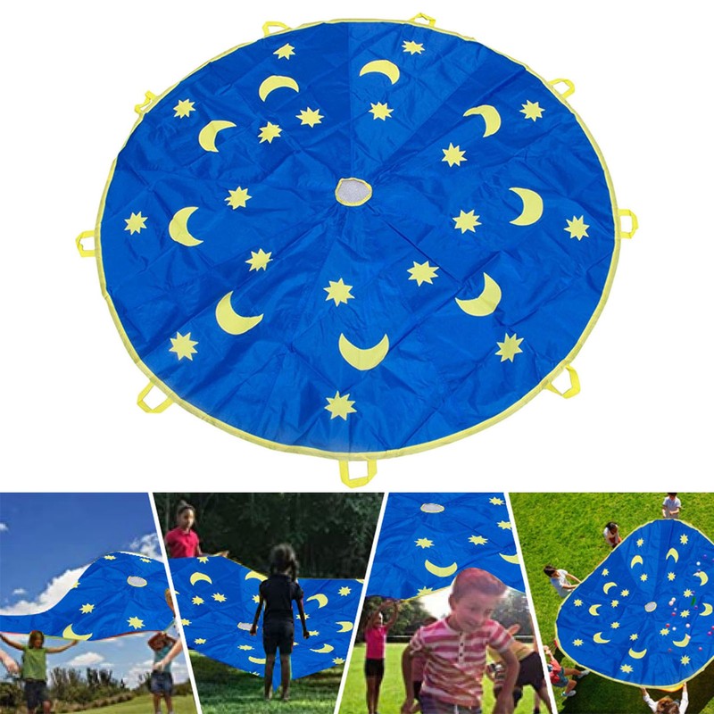 1.8M Outdoor Children Sports Rainbow Umbrella Kids Jump Sack Play