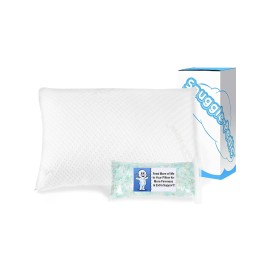 Snuggle-Pedic Adjustable Cooling Pillow - Shredded Memory Foam Pillows for Si...
