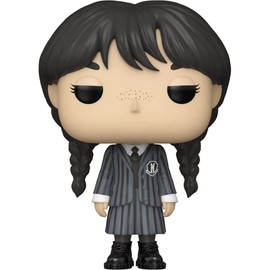 POP TV: [Wednesday] Addams Funko Vinyl Figure (Bundled with Compatible Box Protector Case), Multicolor, 3.75 inches