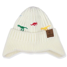 CHUANGLI Baby Boy Winter Hat Toddler Warm Beanie Girls Boys Knit Hats with Earflap Kid Cute Earmuffs Hat