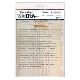 Ranger Ranger Dina Wakley Media Set 2 TYPED LEDGERS 12/SHT
