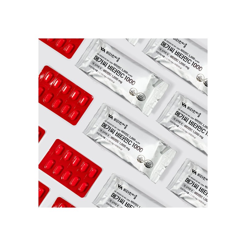 Vitamin Village High-Concentration Mega C Vitamin C 1000mg 1 Box