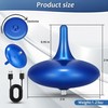 Hautech Electric Spinning Top with Glass Base, 6+ Hour Endless