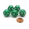 Koplow Games Set of 5 D12 12-Sided 18mm Opaque RPG