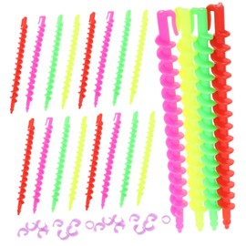 Mikinona Spiral Curl Rods 26pcs Hair Perm Rods Hair Rollers Set for Women Cold Stamping Bar
