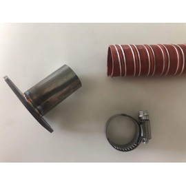 GenExhaust Compatible with Honda EU6500iS/EU7000iS Generator 1" Silicone tubing Exhaust Extension 1 Foot Length.