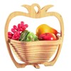 GMMH Bamboo Folding Fruit Basket Fruit Bowl Decorative Folding Apple