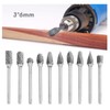 YFFSFDC Carbide Bar Router Bit, 10 Types, Set of 10,