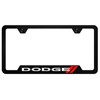 Au-TOMOTIVE GOLD Dodge Stripe Logo Universal Black Unbreakable Polycarbonate License