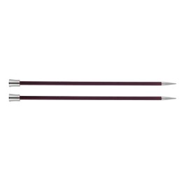 Knit Pro KP47243 Zing: Knitting Pins: Single Ended: 25cm x 6.00mm, 6mm Purple