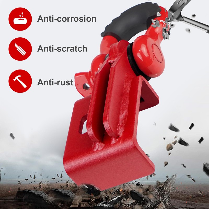 GSTP Front Demon Tow Hook Bracket with D Ring Shackle
