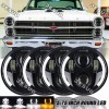 JESUO 4PCS 5.75" Round LED Headlights Hi/Low for Mercury Cougar