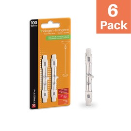 Xtricity T3 J Type Bulb Double Ended RSC Base Halogen Light Bulbs 100 watt, 1057 Lumens, 130V, 2700K Soft White, Dimmable, 78 MM, (6 Pack)