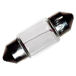 Ancor 529102 Marine Grade Electrical Light Bulb (Festoon End Cap, 12-Volt, 10-Watt, .83-Amp, Clear, 2-Pack)