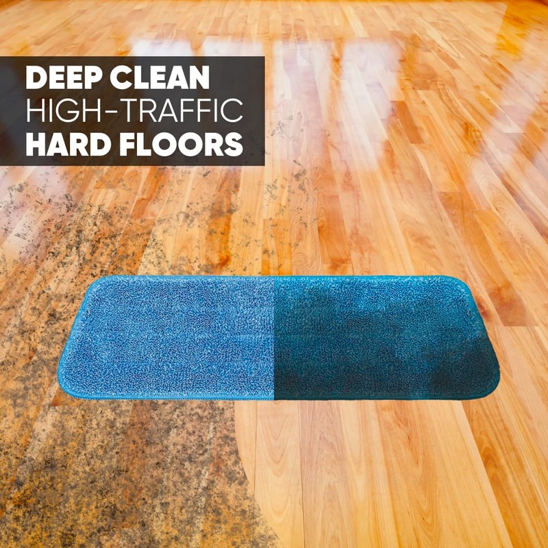 3Pack Cinch Mop Replacement Heads, Microfiber Mops for Floor Cleaning.