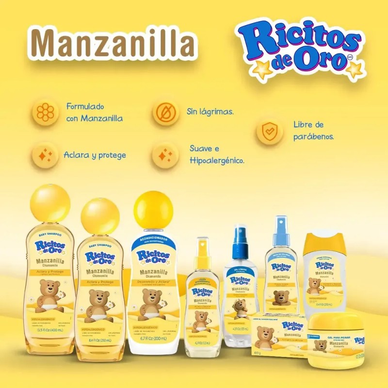 Ricitos De Oro Corporal Con Manzanilla Hipoalergenico 1 Fras