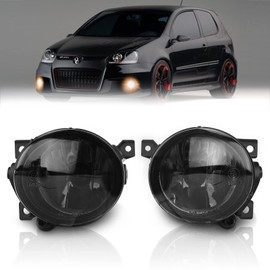 AutoBeeDen Fog Light for Volkswagen GTI Golf V/5 Jetta III/3 Scirocco Up Amarok (VW 1K1 1K5 1K2 137 138), Seat Mii KF1, Skoda Citigo, 10/2003-04/2017 (Black)
