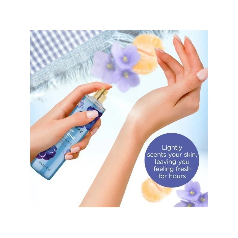 Bodycology Blue Denim Body Mist 8 fl.oz - Free Shipping