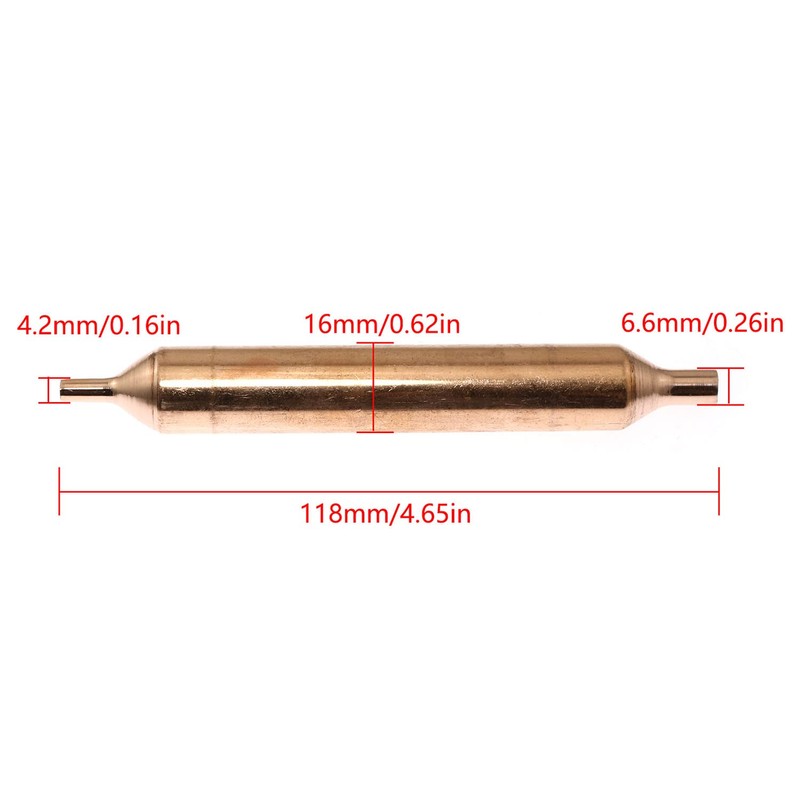 Refrigeration Filter RLECS 3PCS 118x16mm Refrigerator Filter Dryer 3mm and