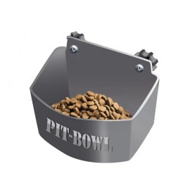 Pit-Bowl® LARGE DOG Crate FOOD Bowl by Pit-Bowl Ultra-Durable BOLT-ON holds 8cups