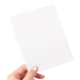 Buziba Bows Nail Stickers with Rhinestones Self-Adhesive Bowknot Nail Art Decals Butterfly Knot Stickers Bowtie Nail Art Decorations for Women Manicure Accessories (White)