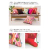 minimynimo Nordic Orange Brown Cushion Cover (55x59, Brick Bird Pastel