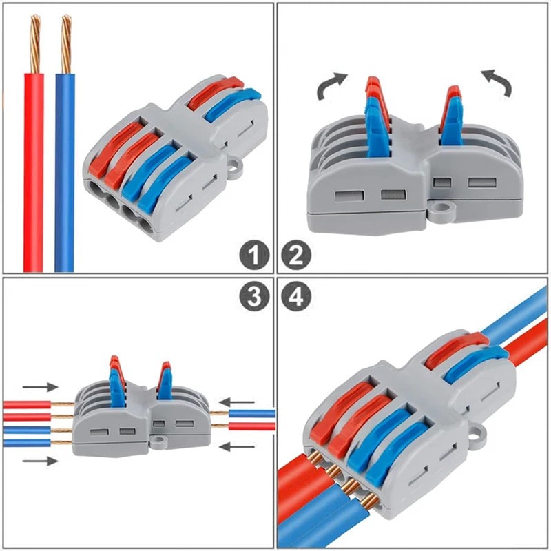 PENGLIN 10 Piece Compact Splice Connector, One-Touch Connector, Wire, Plug