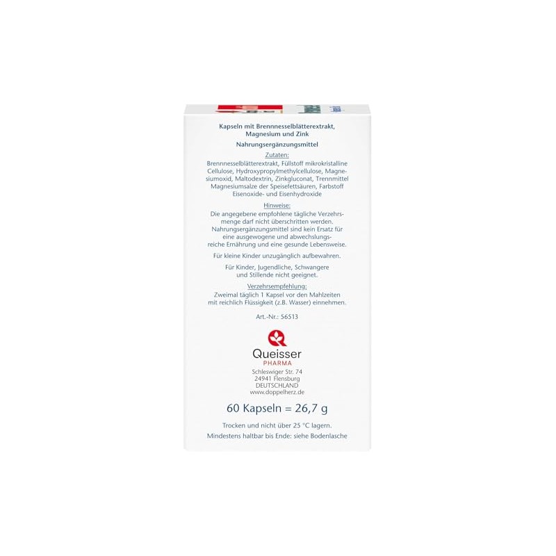 Doppelherz Nettle + Magnesium + Zinc | 250 mg nettle