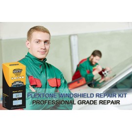 Plextone DIY-Windschutzscheiben-Reparatur-Set für Risse/Schäden an der Windschutzscheibe (S283-2)