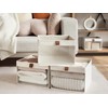 StorageWorks Closet Storage Bins, Large Storage Baskets with Clear Window