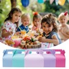UnicoPak 30 Pack Purple Gable Treat Boxes Party Favor Goodie