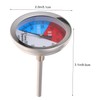 BESPORTBLE 2pcs Kitchen BBQ Thermometer Gauge for Charcoal Grill Smoker