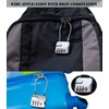 4 Pack TSA Approved Luggage Lock for Suitcases, Backpack, and