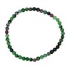 Taddart Minerals Red Green Natural Gemstone Ruby Zoisite Bracelet with