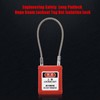 Safety Lockout Padlock, Lock Off Kit for Electrical Safety, Cable