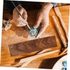 Hohopeti 4pcs Unfinished Walnut Wood Planks for Carving and DIY