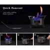 Boundless Voyage Camping Alcohol Stove Ultralight Titanium Wood Stove Outdoor