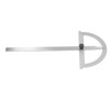 Angle Finder Carbon Steel Fastened Protractor with Scale Multifunctional Round