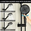 DOUBLUOEG Hand Shower with Slide Bar, Matte Black 26 Inch