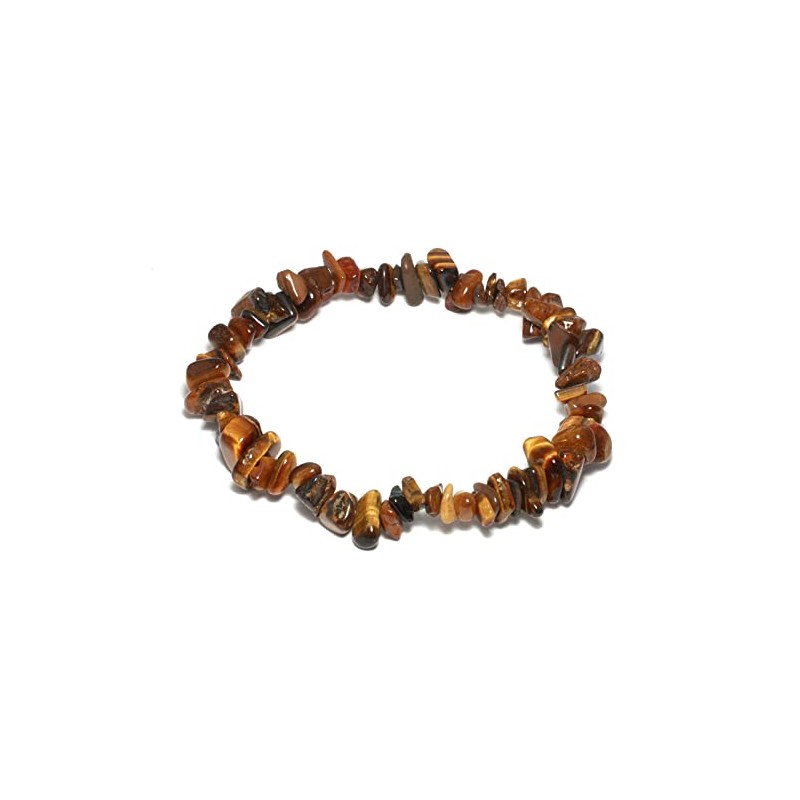 CrystalAge Tiger Eye Gemstone Chip Bracelet