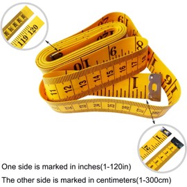 WINTAPE 300 cm Tape Measure / Sewing Tape Measure / Body Measuring Tape / Tape Measure Body (Yellow)