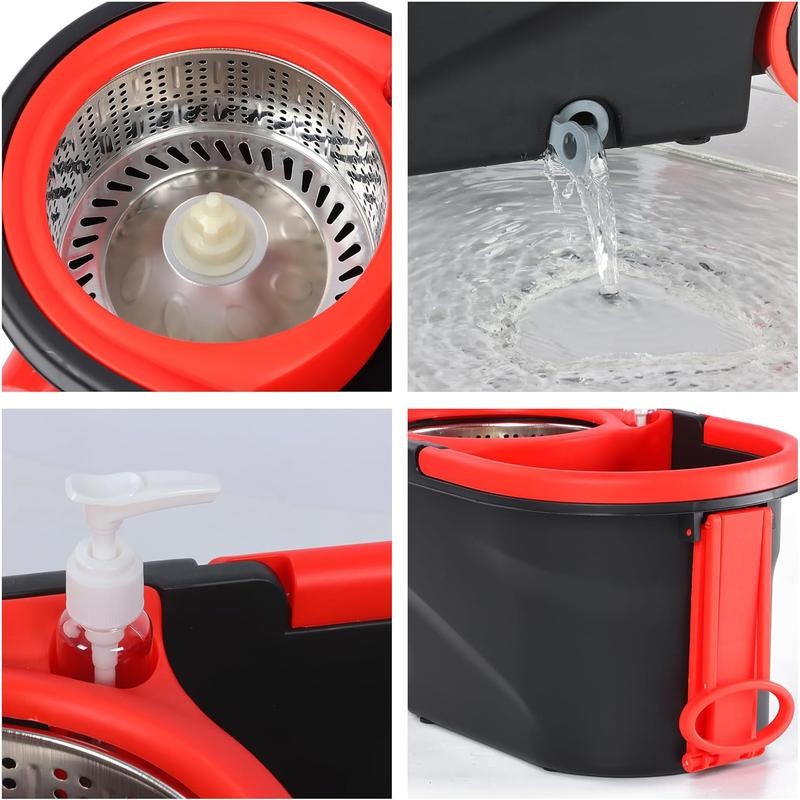 Plus Spin Mop Bucket System, 360° Spin Mop Bucket Set